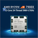 AMD Ryzen 9 7900X R9 7900X 4.7 GHz 12-Core 24-Thread CPU 5NM L3=64M 100-000000589 Socket AM5 New Sealed Without fan